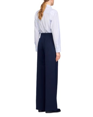 Asymmetric Straight Leg Trousers