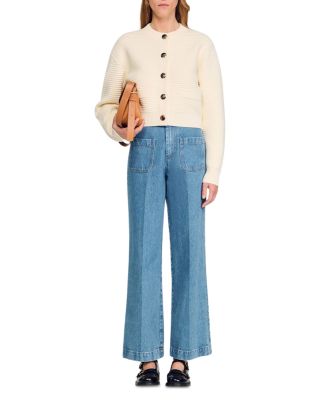 Textured Knit Cardigan Sweater