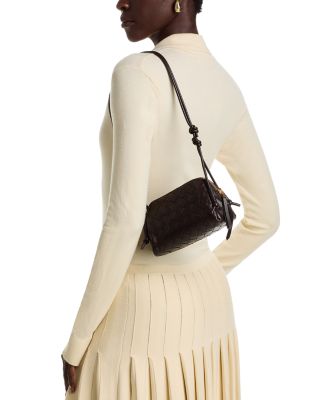 Concert Pouch Intrecciato Leather Shoulder Bag