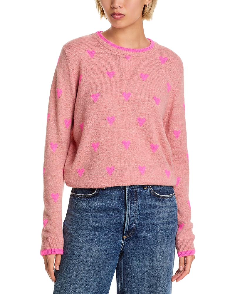 Essentiel Antwerp Isa Jacquard Heart Sweater In Multi