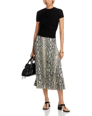 Indira Pleated Midi Skirt