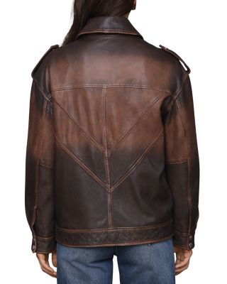 Genuine Leather Aviator Jacket