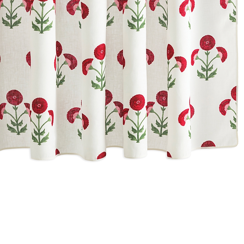 Matouk Gisele Shower Curtain In Red