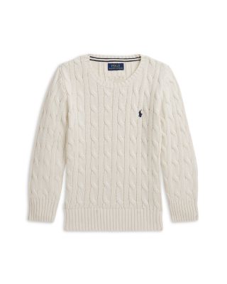 Boys&#39; Cable-Knit Cotton Sweater - Little Kid