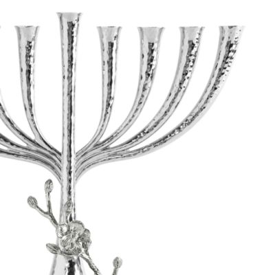White Orchid Menorah
