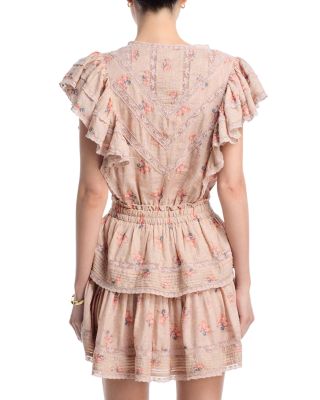 Gwen Lace Trim Mini Dress