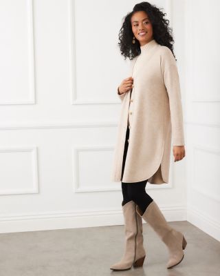 Long Sleeve Button Front Sweater 