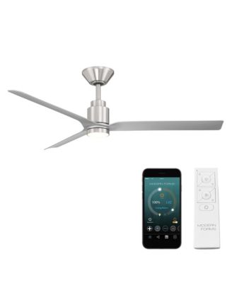Fans Smooth 52 in Selectable 2700-3000-4000-5000K LED Indoor or Outdoor Smart Home Ceiling Fan