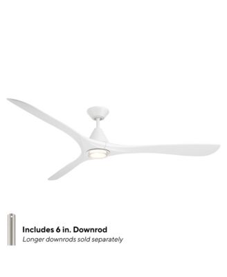 Fans Carve 72 in Selectable 2700-3000-4000-5000K LED Indoor or Outdoor Smart Home Ceiling Fan