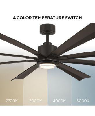  Fans Size Matters 84 in Selectable 2700-3000-4000-5000K LED Indoor or Outdoor Smart Home Ceiling Fan