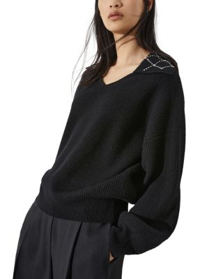 Fisherman Ribbed Knit Sweater