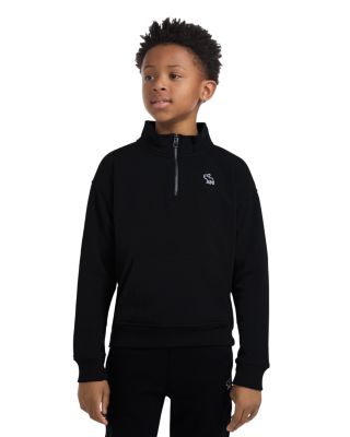 Boys' Essential Quarter Zip Mock Neck Pullover - Little Kid, Big Kid