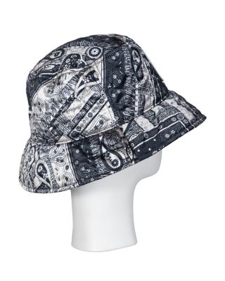 Bandana Print Quilted Bucket Hat