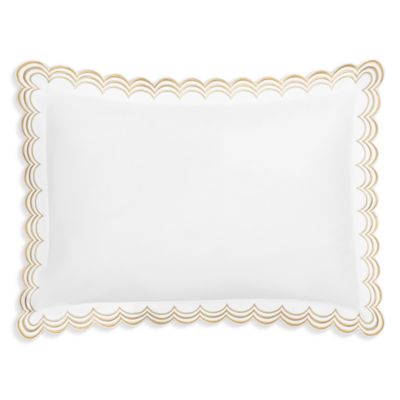 Stella Scalloped Embroidered Boudoir Sham