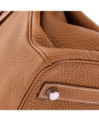 Birkin 30 Handbag Brown Togo with Palladium Hardware