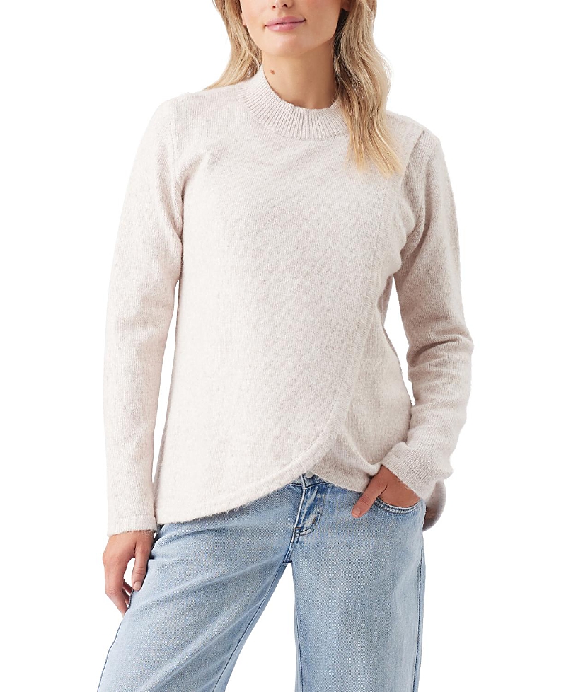 Ripe Maternity Addison Nursing Knit Sweater In White