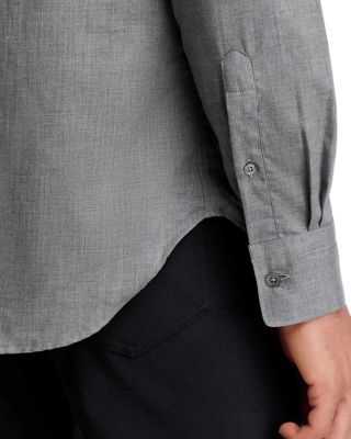 Tonal Herringbone Weave Sport Shirt