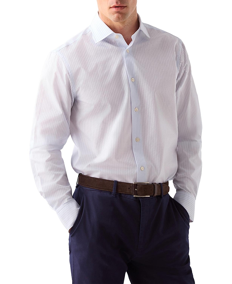 Robert Talbott Reynolds Dobby Stripe Contemporary Fit Shirt