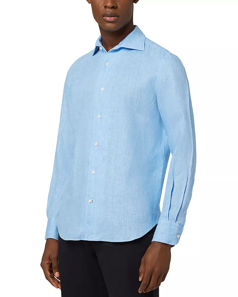 Boggi Milano Button Down Linen Shirt