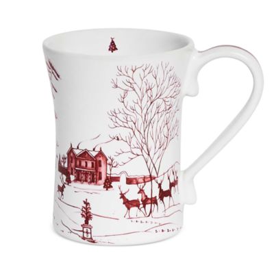 Country Estate Winter Frolic Mug, Ruby