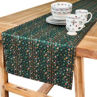 Klara Table Runner, Evergreen, 18" X 90" 