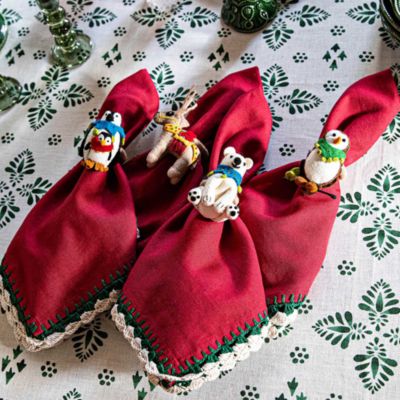 Isadora Napkins, Red, Set of 4