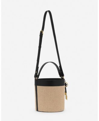  Sequence Raffia Bucket Bag