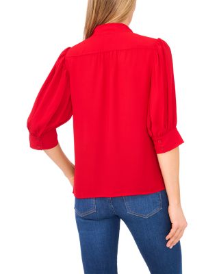 Collared Button Down Blouse