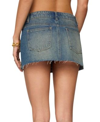 Shaina Iridescent Denim Mini Skirt