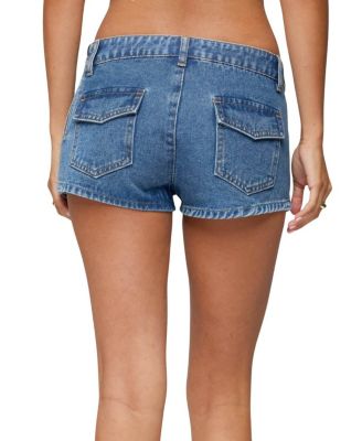 Olivera Lace Up Denim Mini Skort