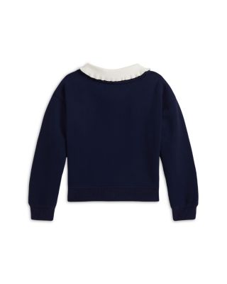 Girls' Collared Fleece Sweatshirt - Big Kid, Little Kid