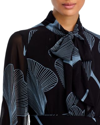 Oriental Print Dress