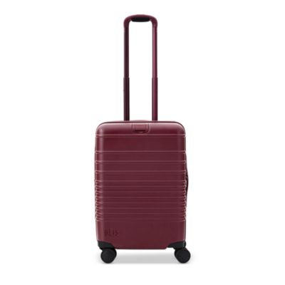 BÉIS - The Carry on Roller Suitcase, Burgundy