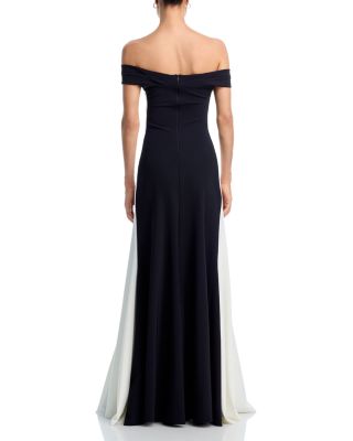 Two Tone Off The Shoulder Gown