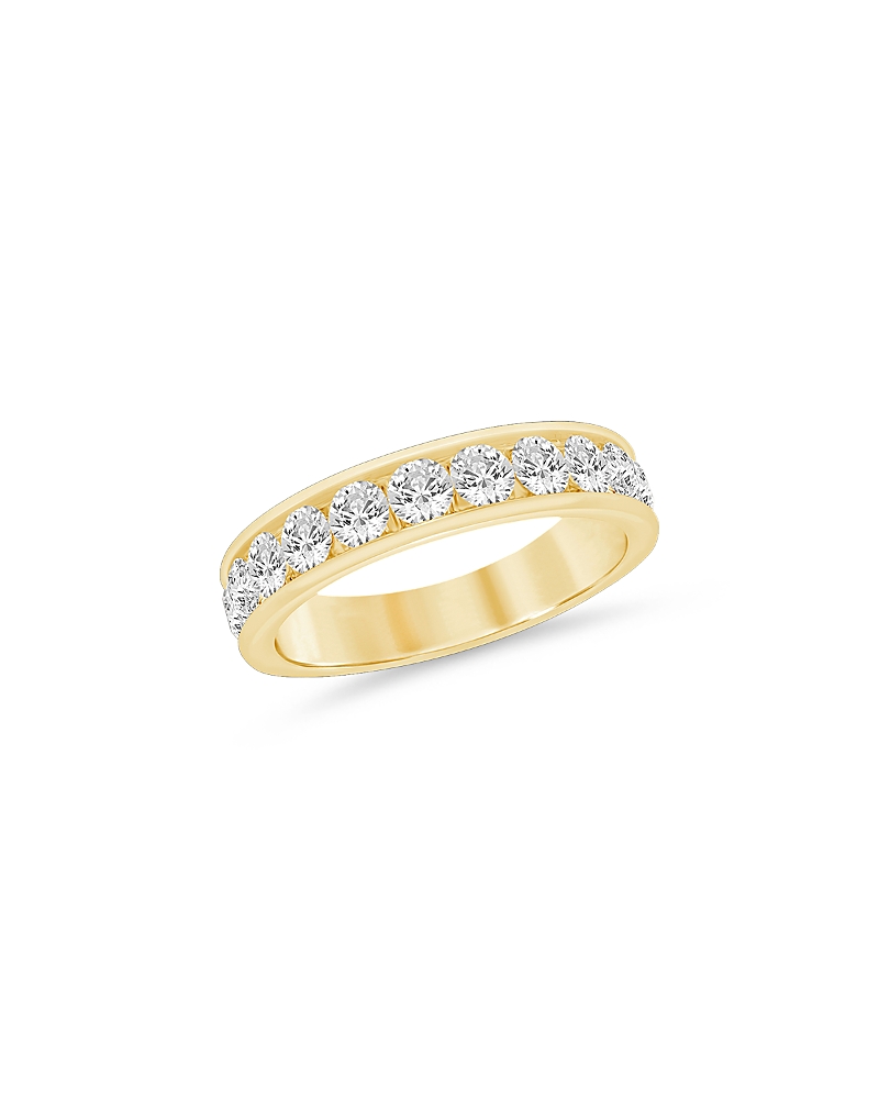 Bloomingdale's Fine Collection Diamond Channel Set Band Ring In 14k Yellow Gold, 1.0 Tcw In Gold