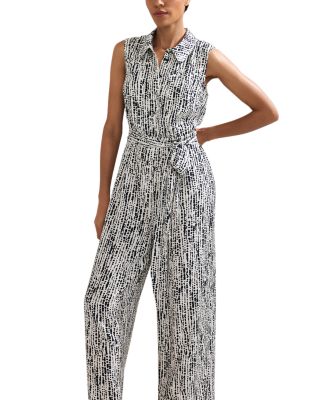 Janine Spot Print Jumpsuit