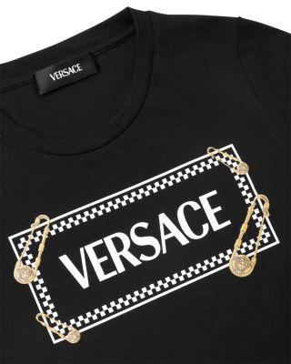 Unisex 90s Pinned Logo Print Tee - Little Kid, Big Kid