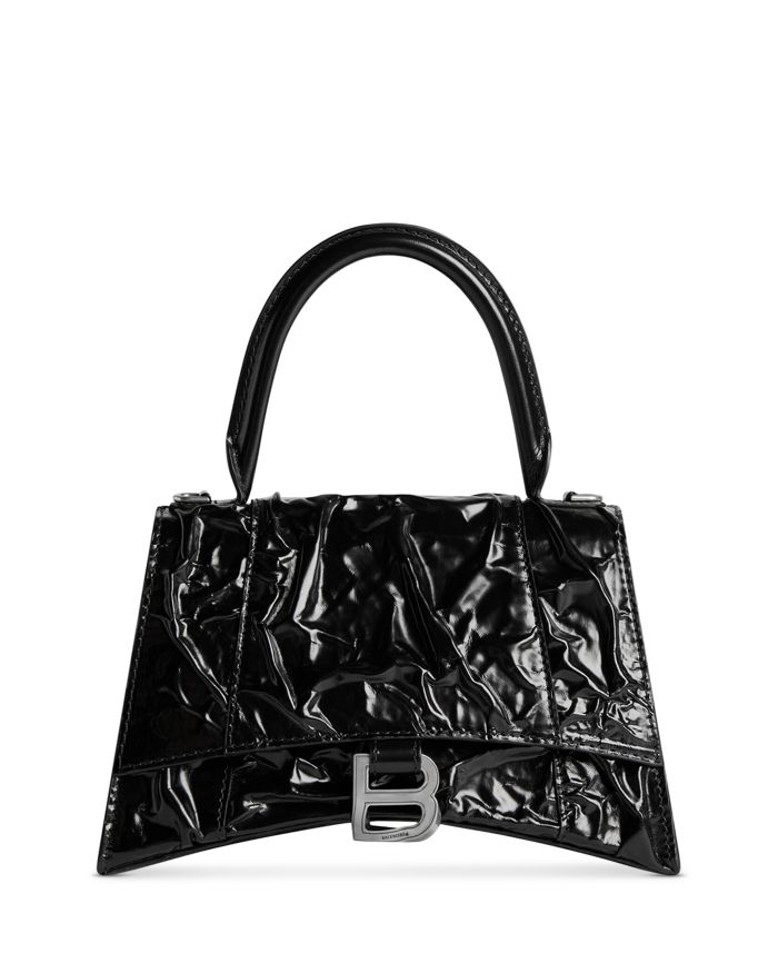 Hourglass Handbag Crushed Effect