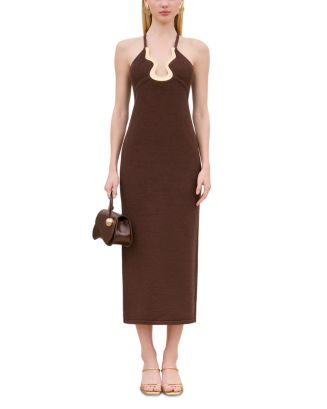 one sleeve knit dress Nelly One Shoulder Knit Dress main image 0
