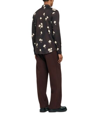 Water Flower Button Front Shirt