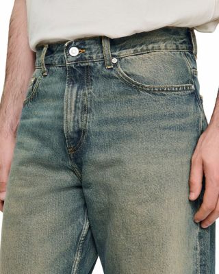 Faded Baggy Jeans in Blue Vinta