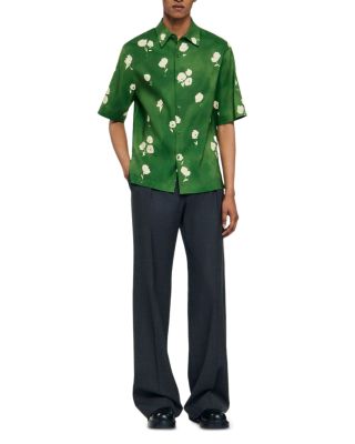 Water Flower Button Front Shirt