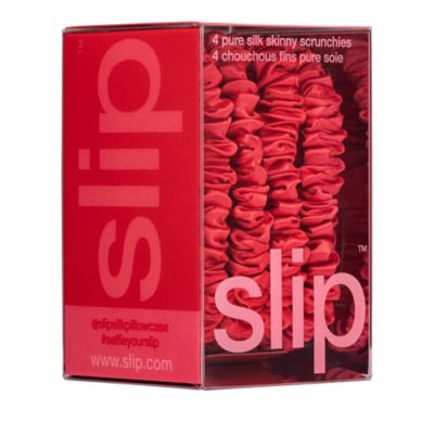 Pure Silk Back to Basics Skinny Scrunchies, Set of 4