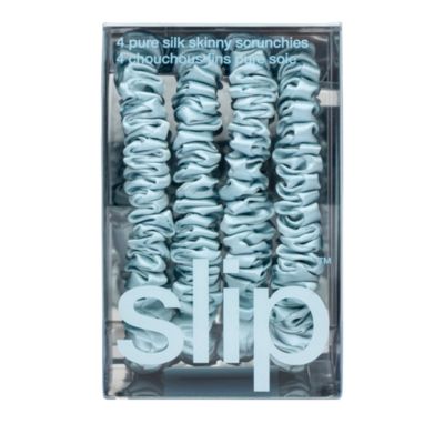 Pure Silk Back to Basics Skinny Scrunchies, Set of 4
