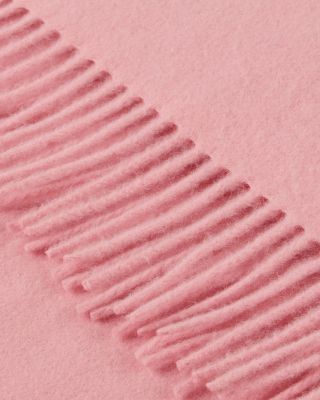 Wool &amp; Cashmere Fringe Trimmed Scarf 