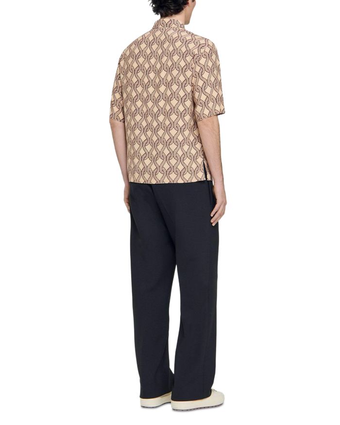 Loose Fit Rope Print Shirt