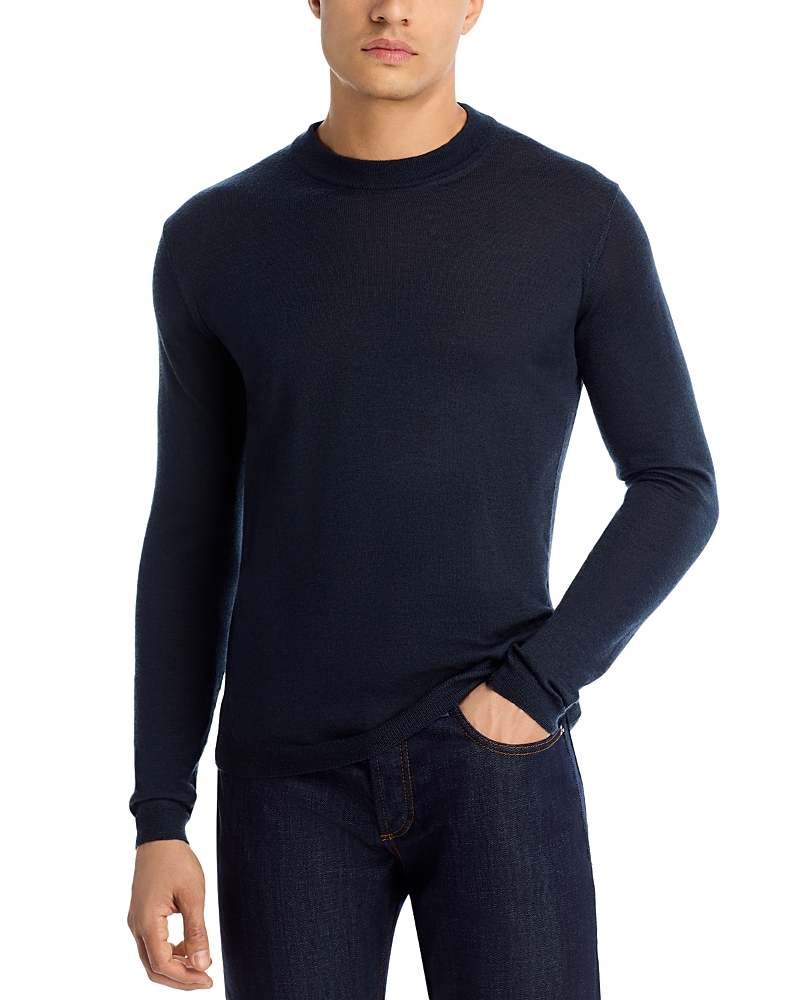 Jack Victor Belvedere Tipped Merino Wool Sweater In Blue