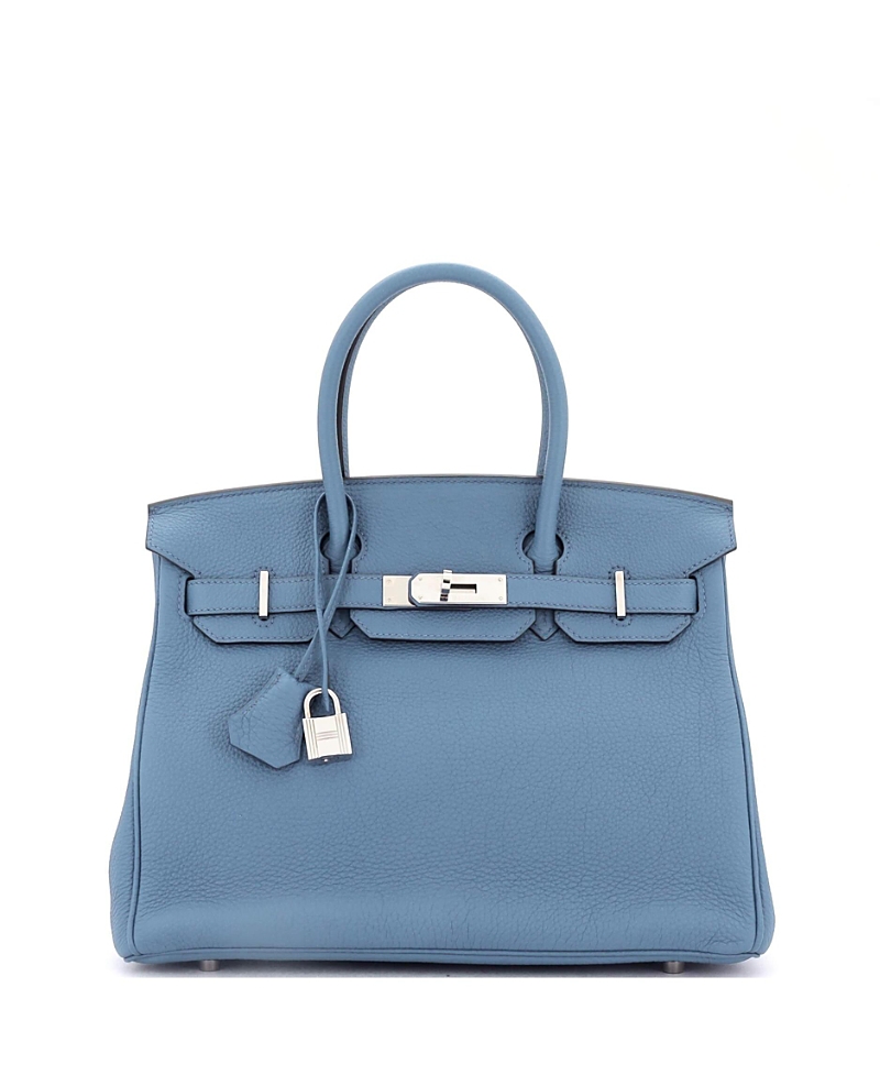 Pre-owned Pre-owned Hermes Hermes Birkin 35 Handbag Blue Togo With Palladium Hardware