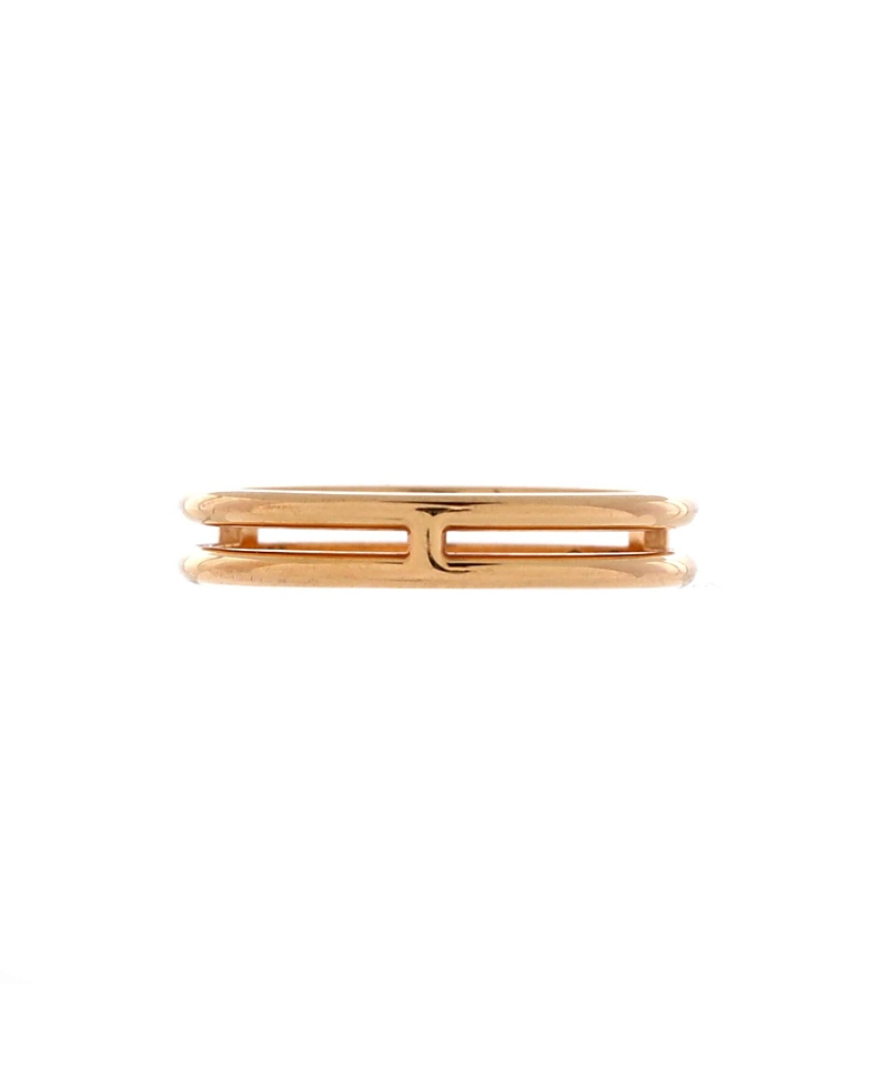 Pre-owned Pre-owned Hermes Hermes Small Ariane Wedding Band Ring 18k Rose Gold
