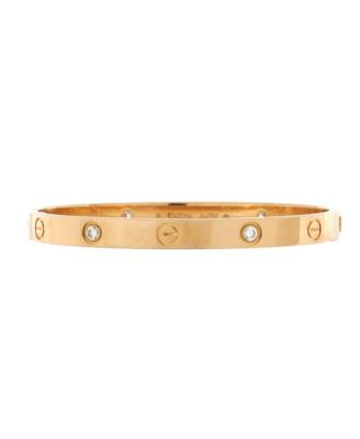Pre-Owned Cartier - Love 4 Diamond Bracelet 18K Gold with Diamonds
